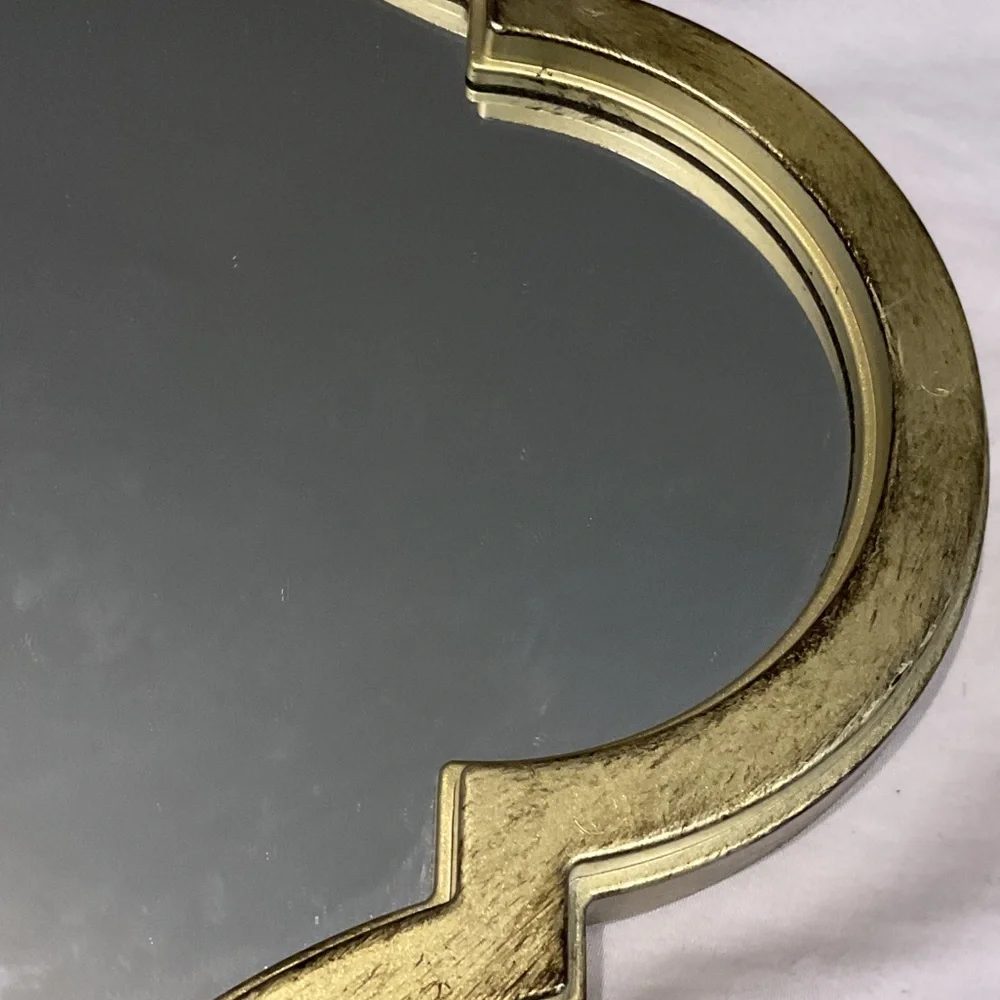 Elegant Gold Wall Mirror plastic